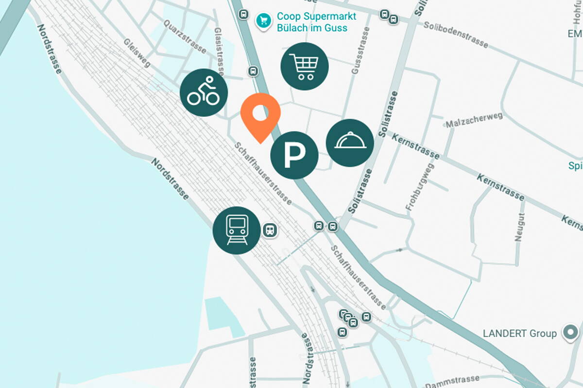 vitaone Lageplan Bülach vitaone Lageplan Bülach, Point of interest